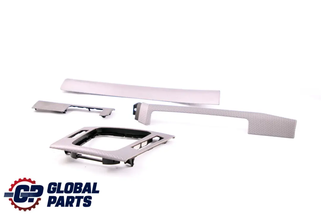 BMW 3 Series E46 Trim Panel Cover Dashboard Strip Aluminium Set Silver Cube
