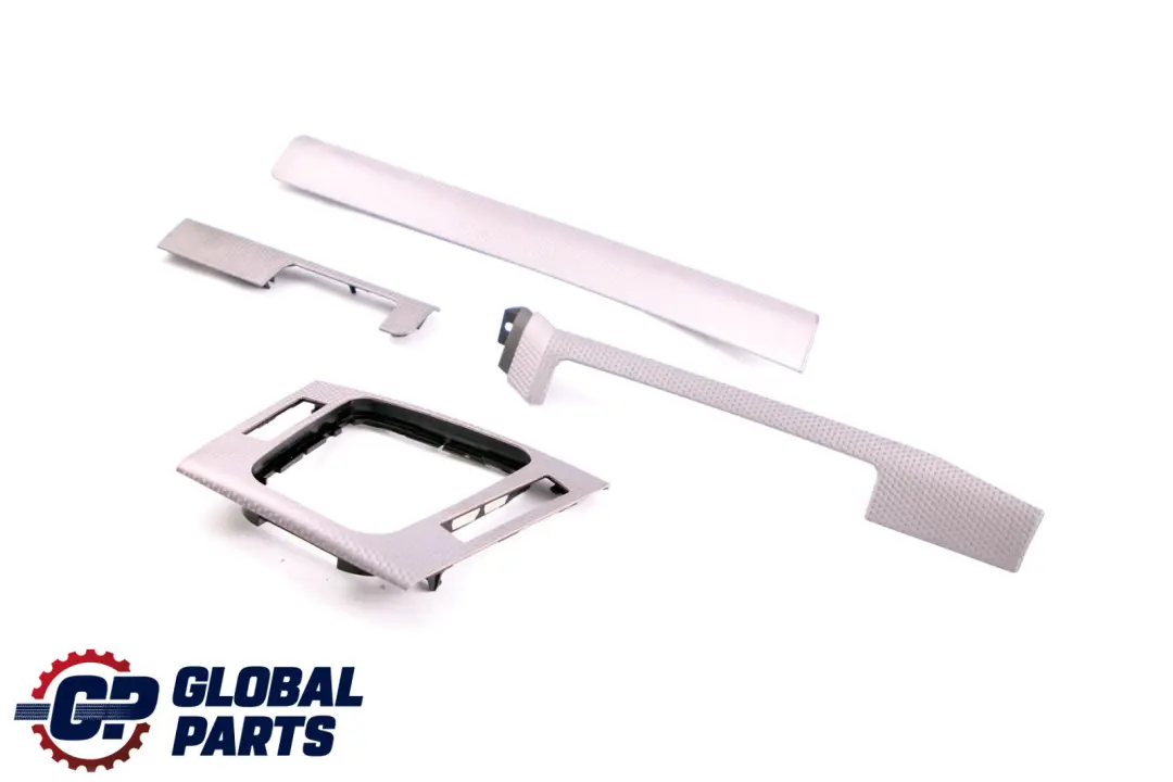 BMW 3 Series E46 Trim Panel Cover Dashboard Strip Aluminium Set Silver Cube