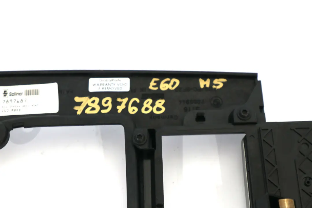 BMW 5 Series E60 M5 Gearshift Cover Front Console Trim Alu Shadow 7897687