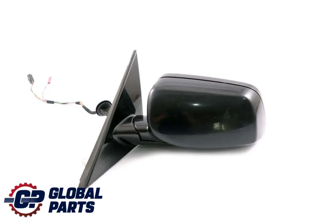 BMW 5 Series E60 E61 Auto Dip High Gloss Left Wing Mirror N/S Carbonschwarz 416