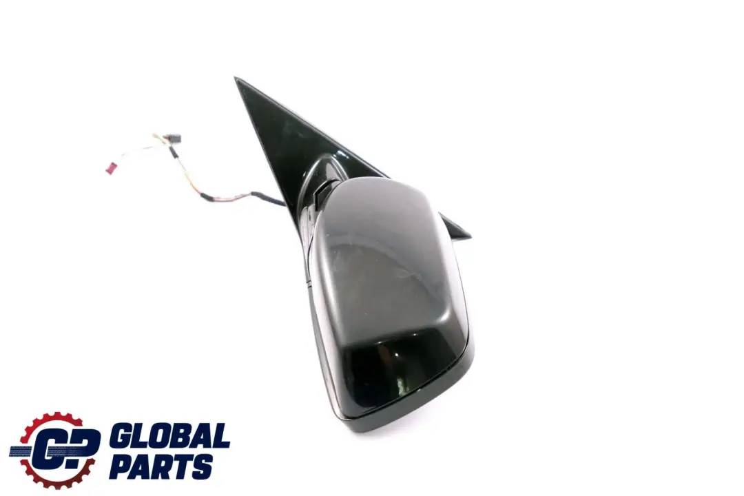 BMW 5 Series E60 E61 Auto Dip High Gloss Left Wing Mirror N/S Carbonschwarz 416