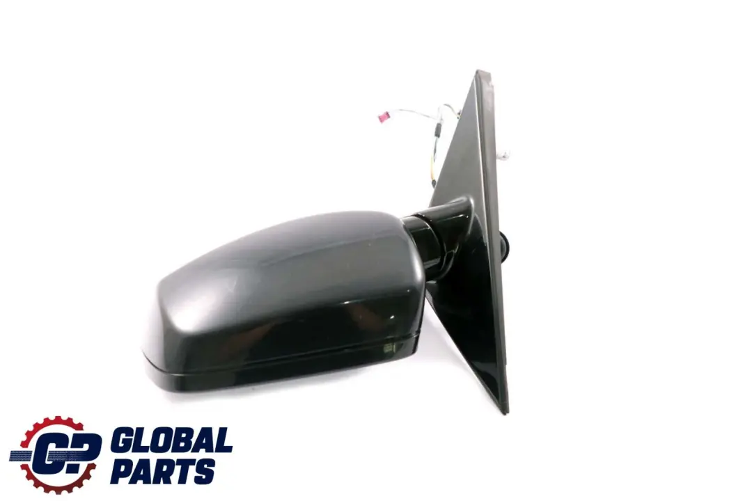 BMW 5 Series E60 E61 Auto Dip High Gloss Left Wing Mirror N/S Carbonschwarz 416