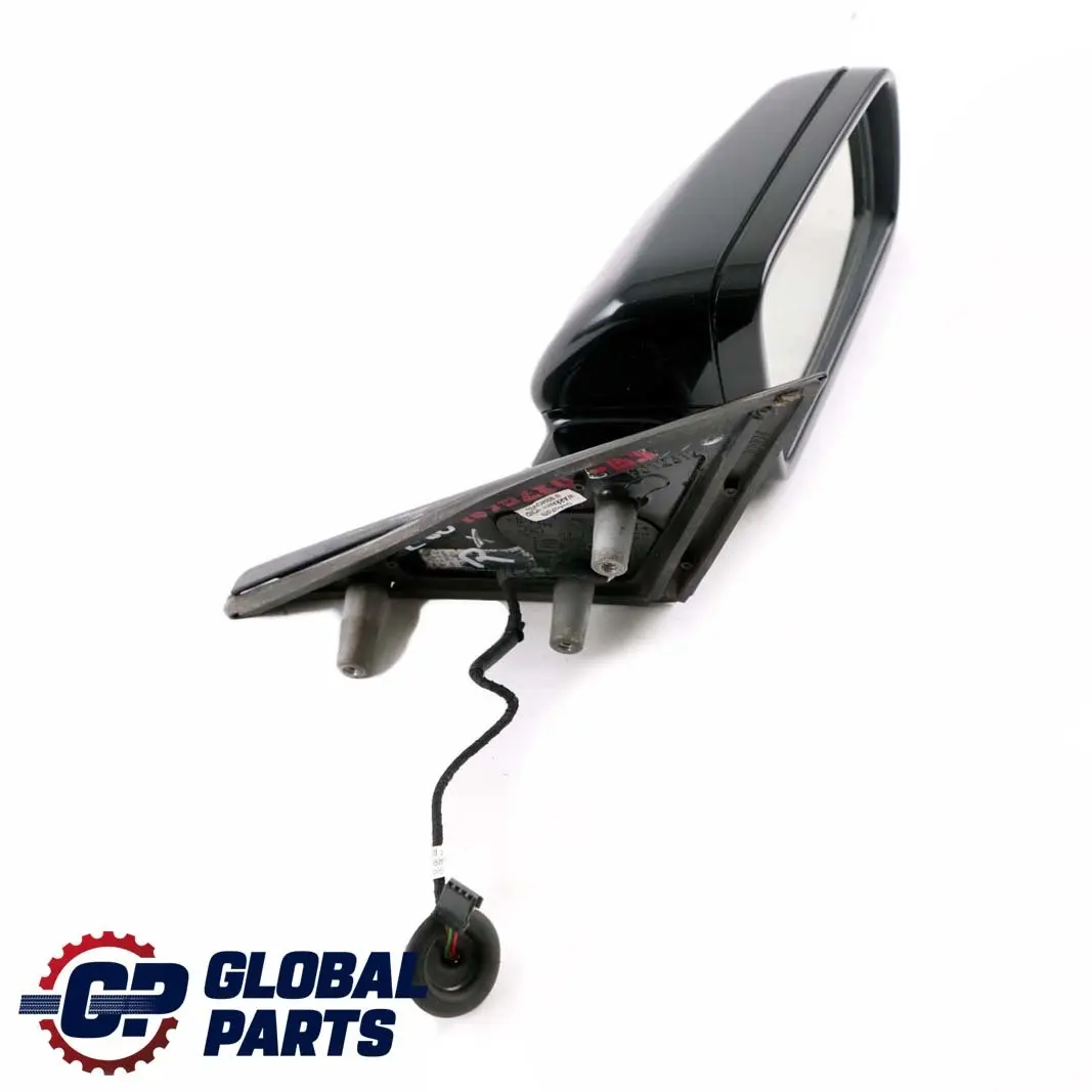 BMW 5 Series E60 E61 Auto Dip High Gloss Right Wing Mirror O/S Black Sapphire