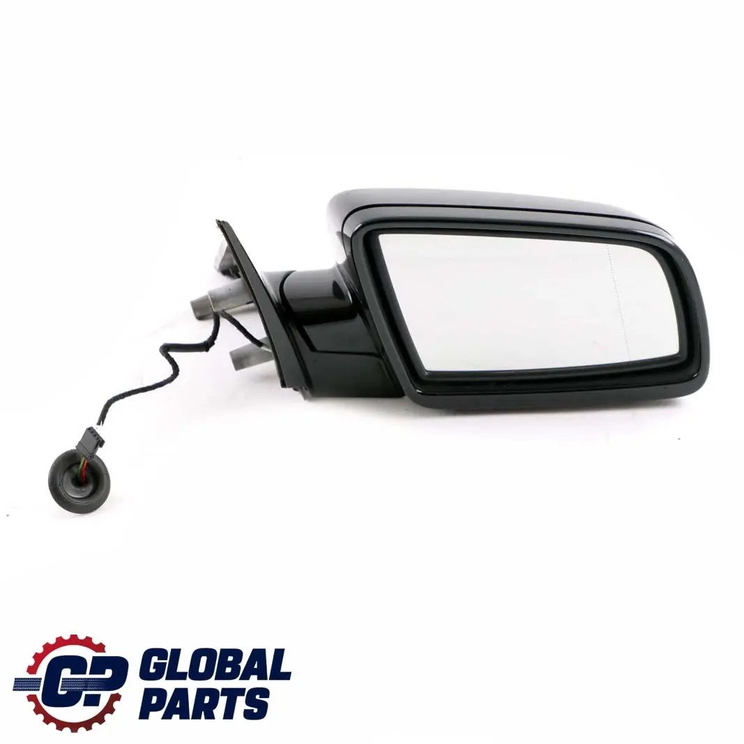 BMW 5 Series E60 E61 Auto Dip High Gloss Right Wing Mirror O/S Black Sapphire