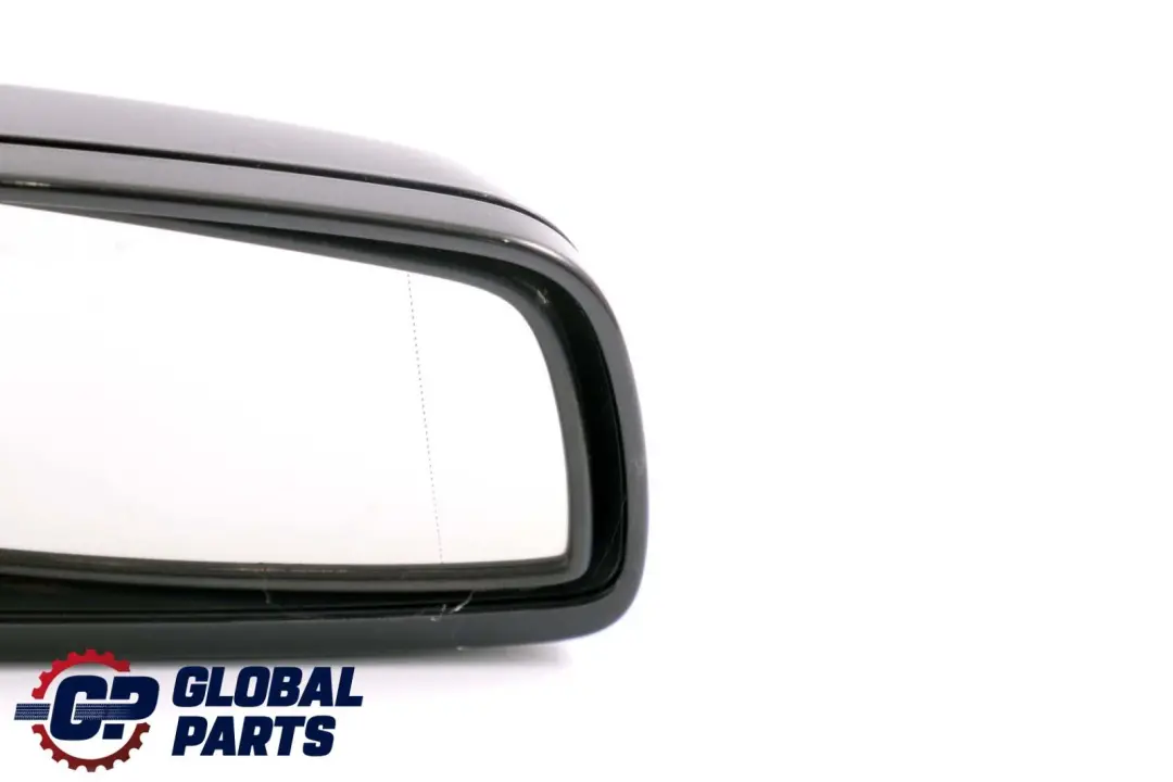 BMW 5 Series E60 E61 Auto Dip High Gloss Right Wing Mirror O/S Carbonschwarz