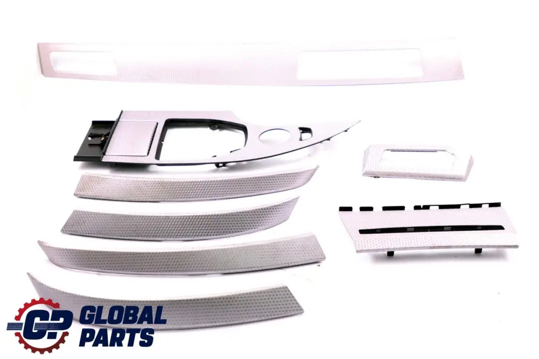 BMW 5 Series E60 E61 Set Decorative Strip Dashboard Interior Trim Alu Cube Pure