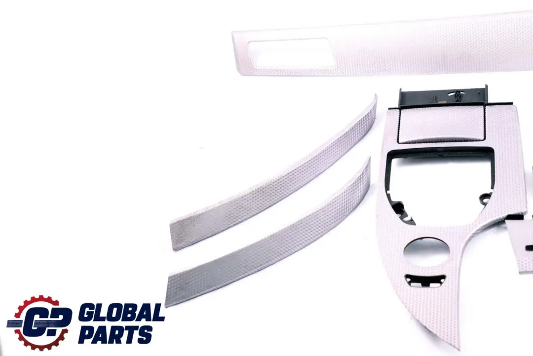 BMW 5 Series E60 E61 Set Decorative Strip Dashboard Interior Trim Alu Cube Pure