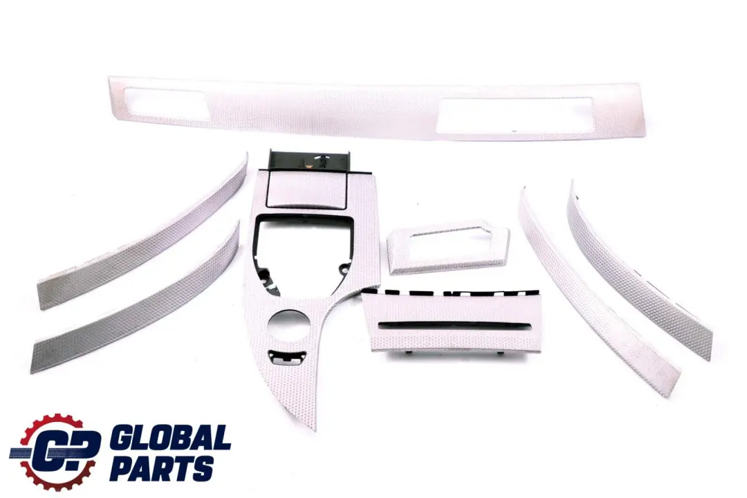 BMW 5 Series E60 E61 Set Decorative Strip Dashboard Interior Trim Alu Cube Pure