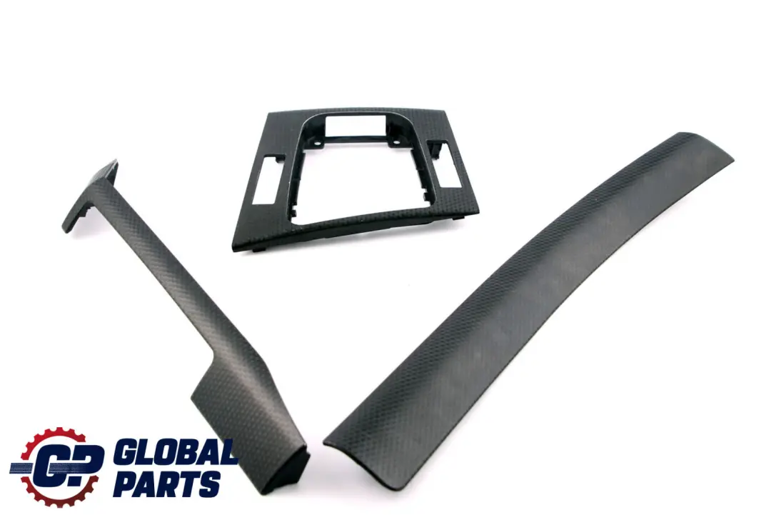 BMW 3 Series E46 Trim Panel Cover Dashboard Dash Strip Aluminium Set Black Cube