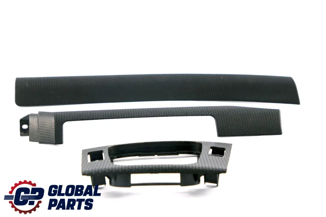 BMW 3 Series E46 Trim Panel Cover Dashboard Dash Strip Aluminium Set Black Cube