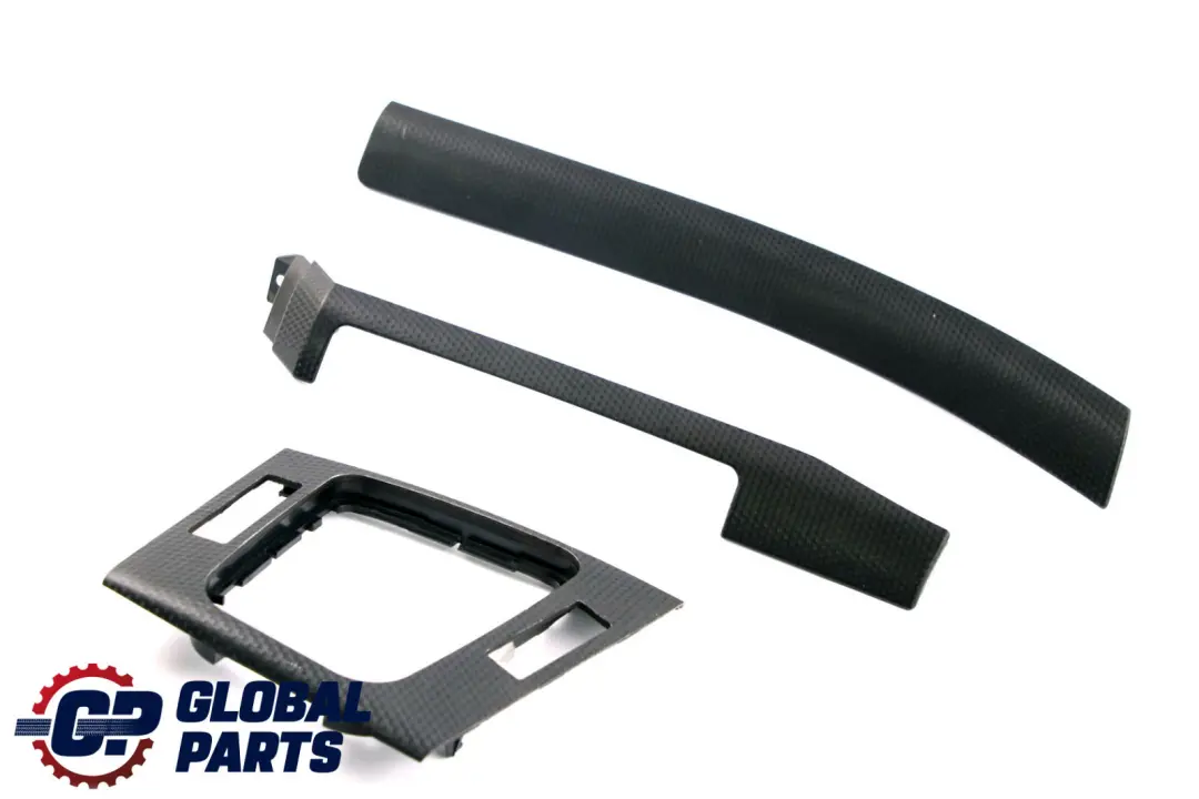 BMW 3 Series E46 Trim Panel Cover Dashboard Dash Strip Aluminium Set Black Cube