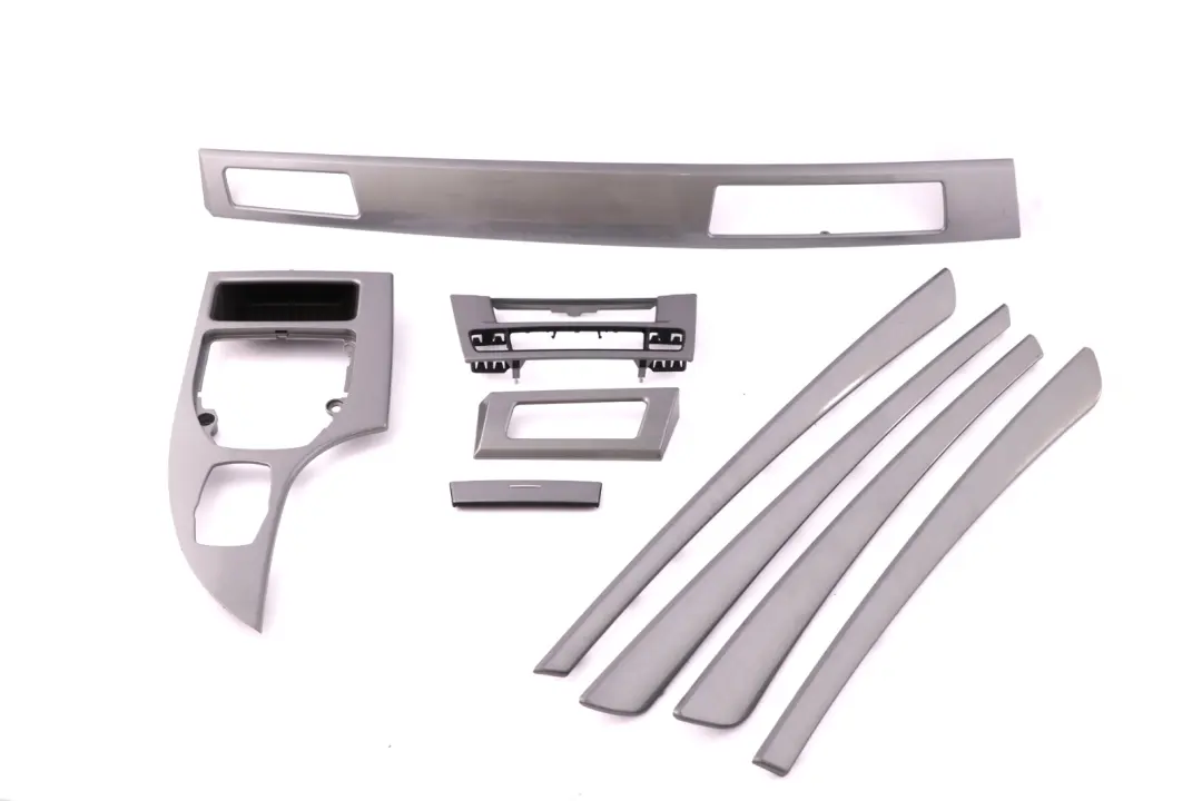 BMW 5 Series E60 E61 LCI Set Decor Strip Dash Trim Cover Spacegrau Space Grey