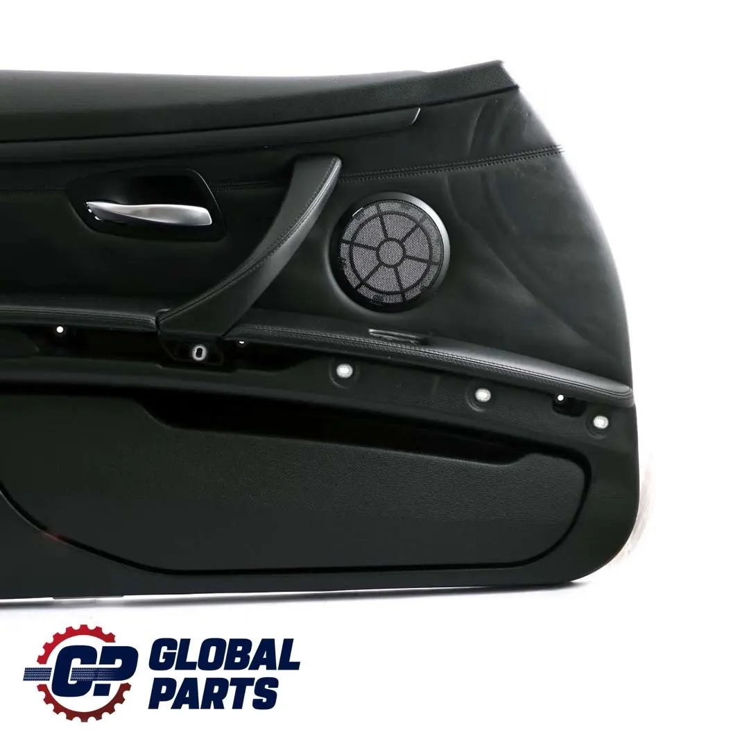 BMW 3 E92 E93 M3 Front Left N/S Door Card Lining Trim Panel Black Leather