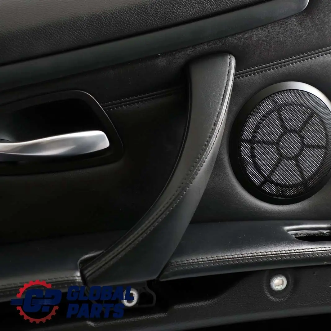 BMW 3 E92 E93 M3 Front Left N/S Door Card Lining Trim Panel Black Leather