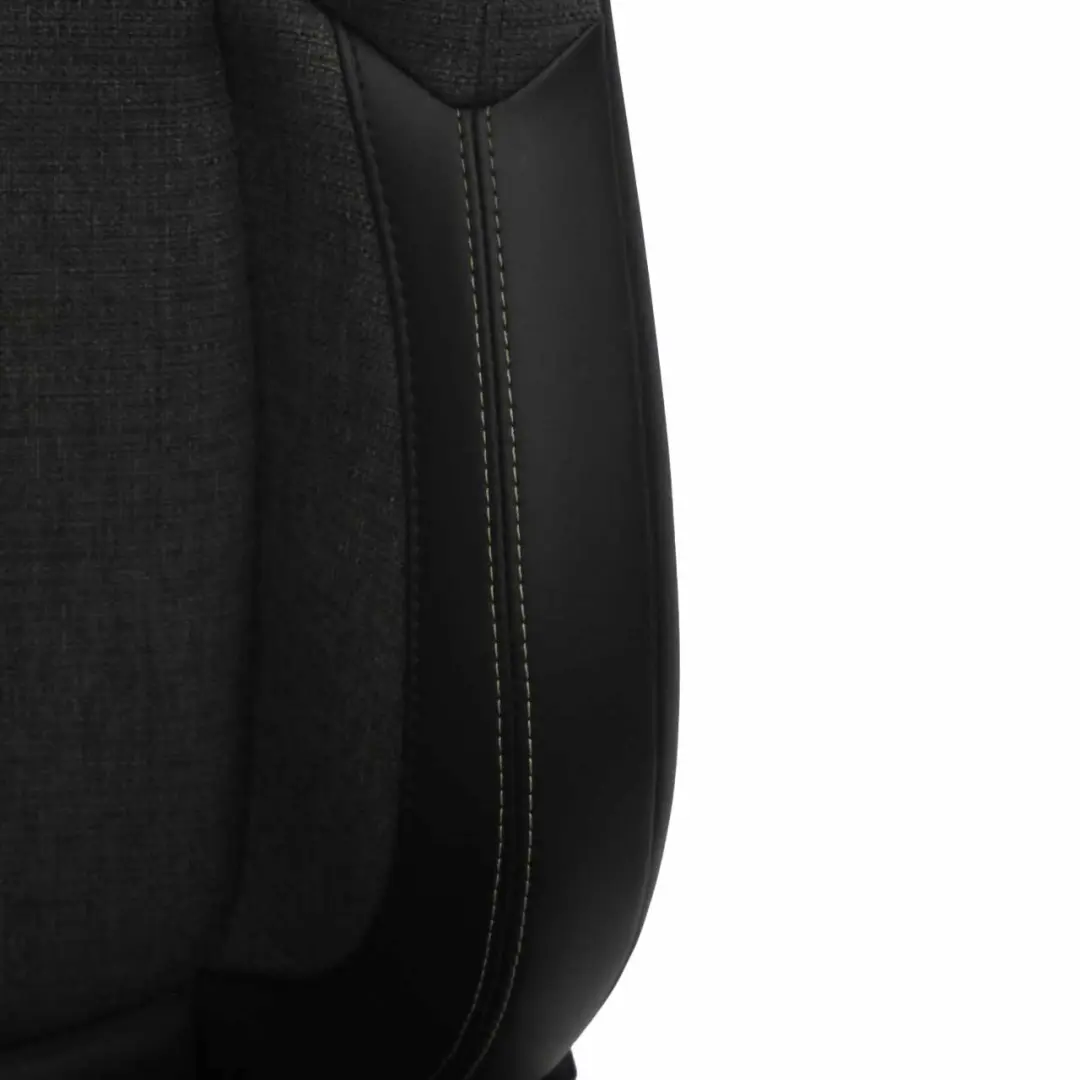 Front Seat Mini Cooper One F56 Sport Cloth / Leather Left N/S Pearl Black Carbon