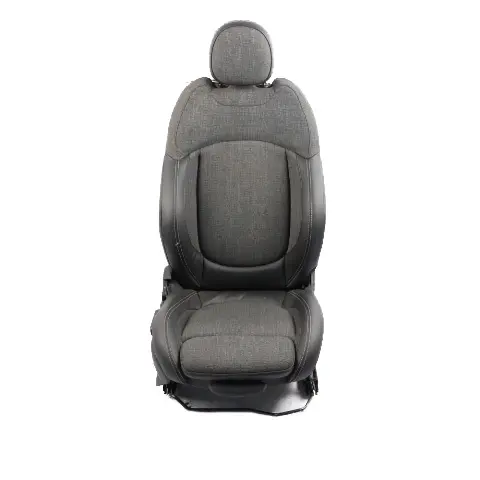 Front Seat Mini Cooper One F56 Sport Cloth Leather Right O/S Pearl Black Carbon