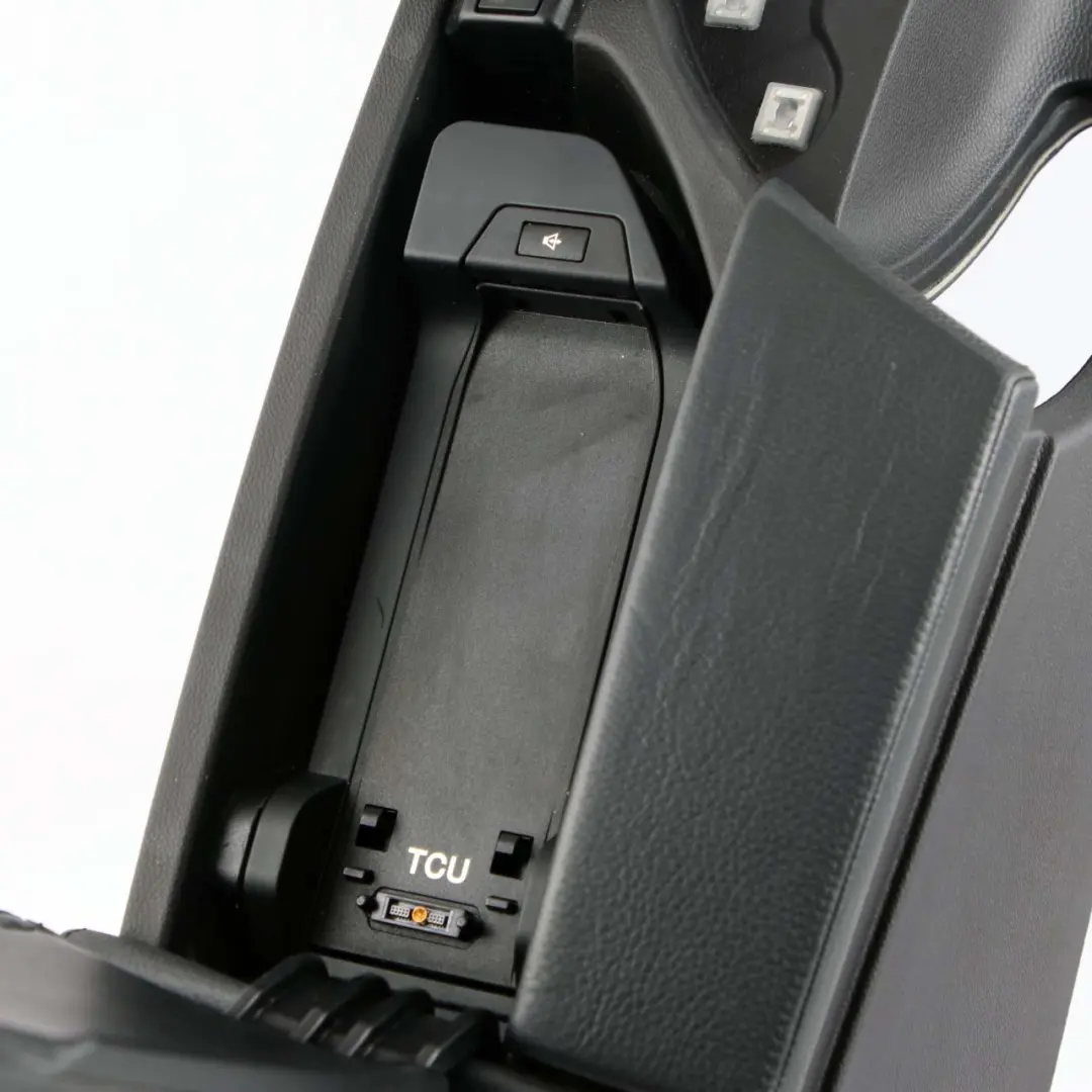 BMW E60 M5 Centre Console Armrest Storage Tray E61 Black Leather 8035969