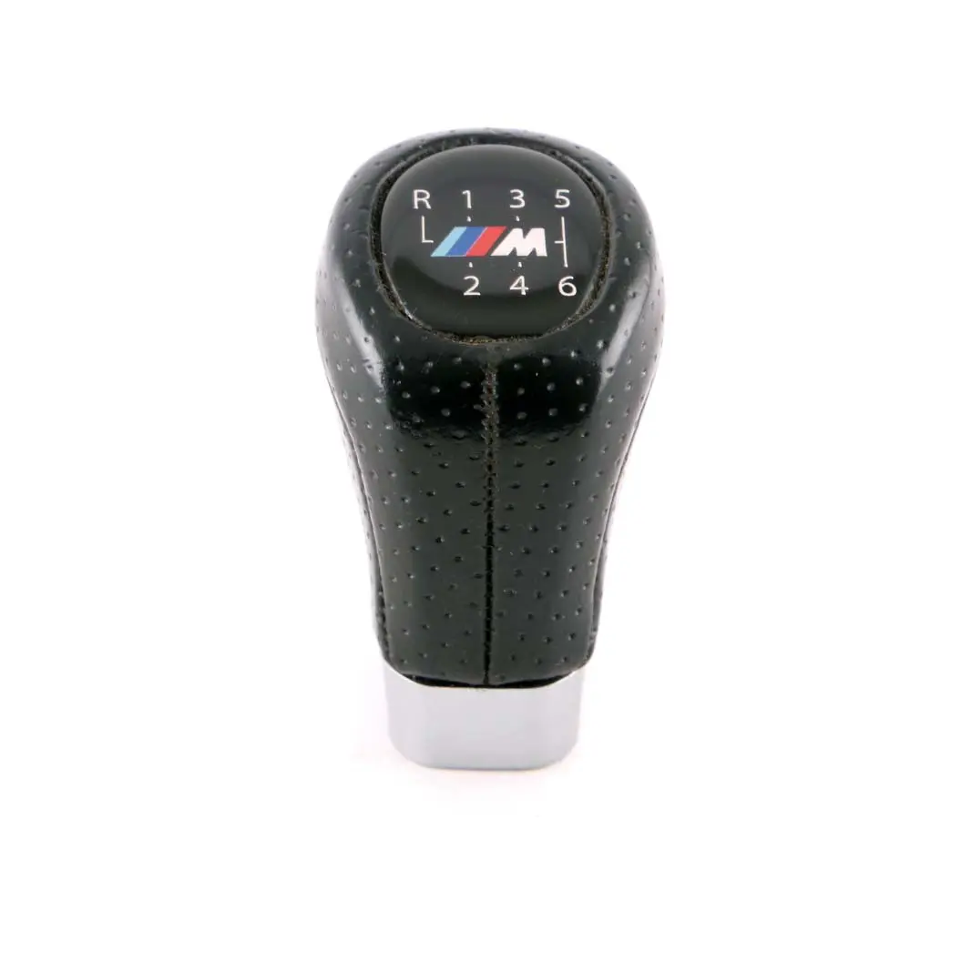 BMW 3 Series E90 E91 E92 E93 M Sport 6-Gear Shift Lever Knob Leather Black