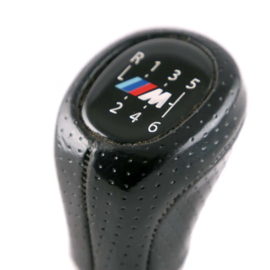 BMW 3 Series E90 E91 E92 E93 M Sport 6-Gear Shift Lever Knob Leather Black