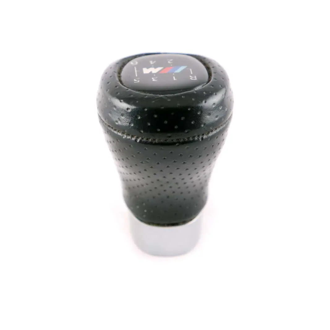 BMW 3 Series E90 E91 E92 E93 M Sport 6-Gear Shift Lever Knob Leather Black