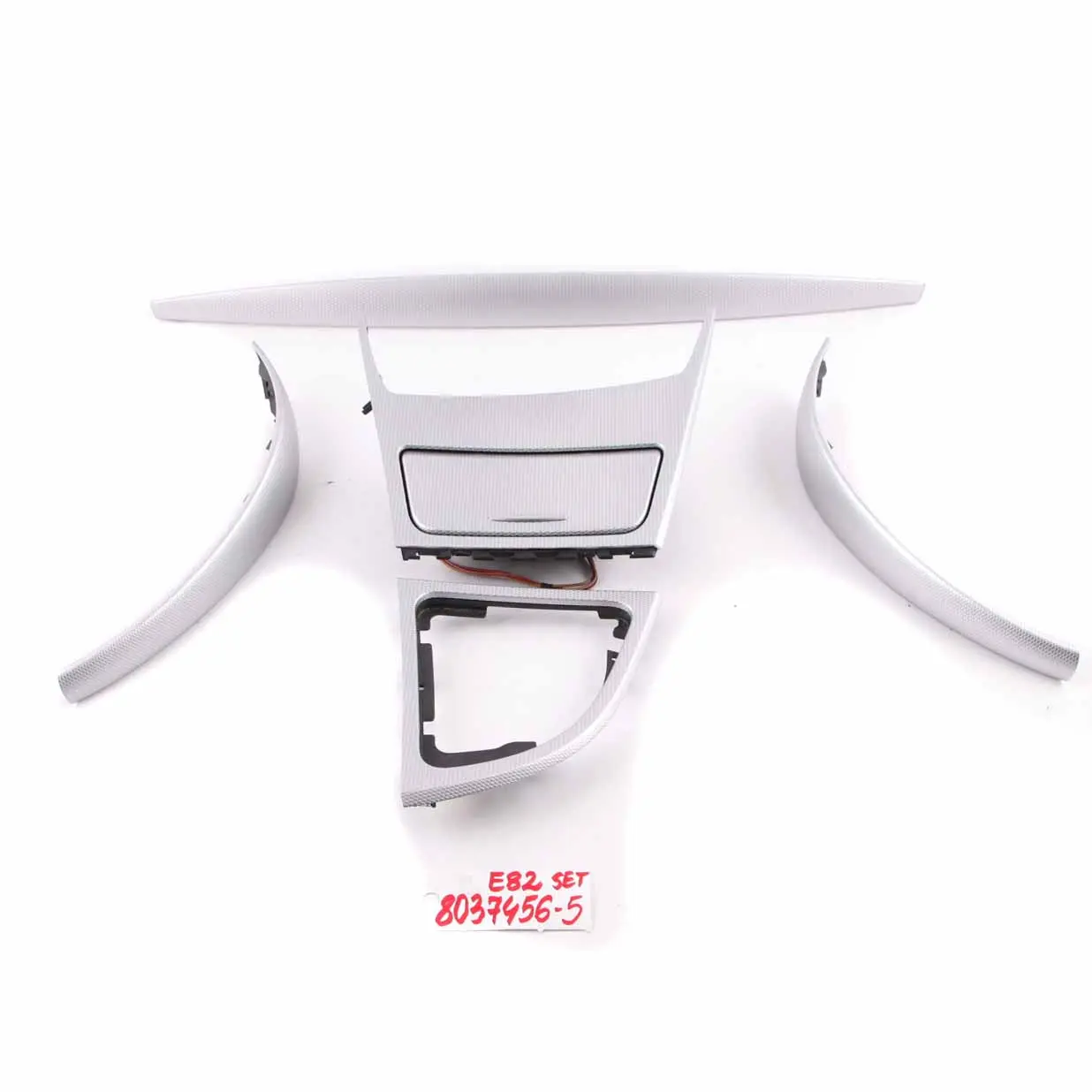 BMW E81 E82 E88 5 Dashboard Console Ashtray Interior Trim Set Glacier Silver