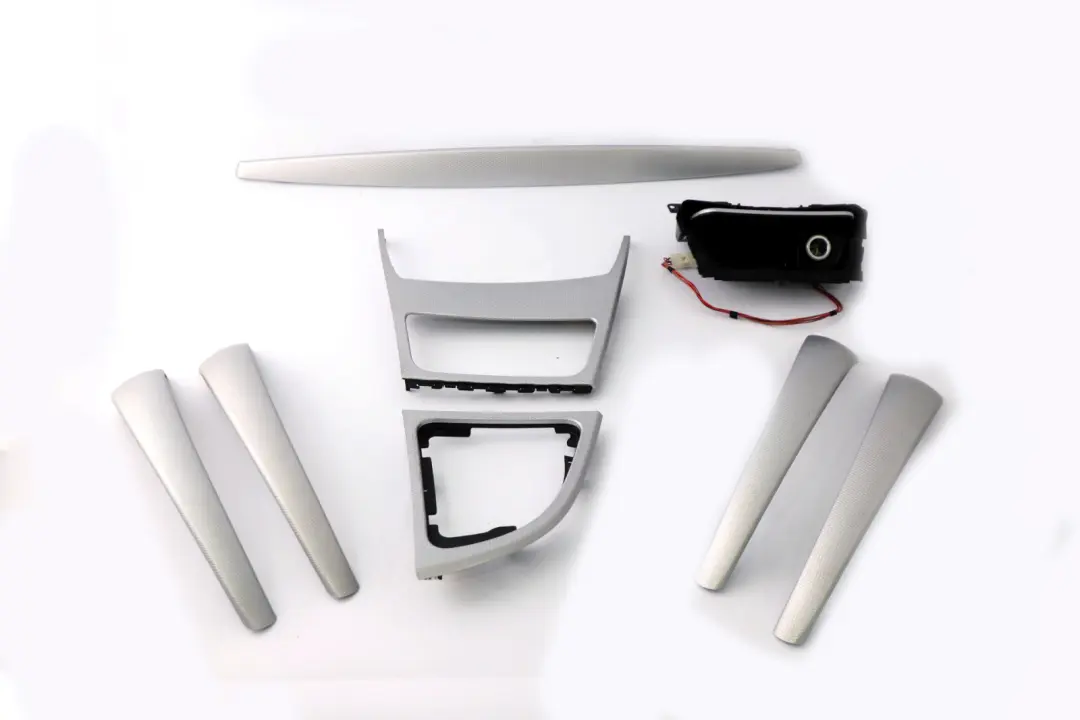 BMW 1 Series E87 LCI Interior Trim Set Dash Dashboard Ashtray Glacier Silver