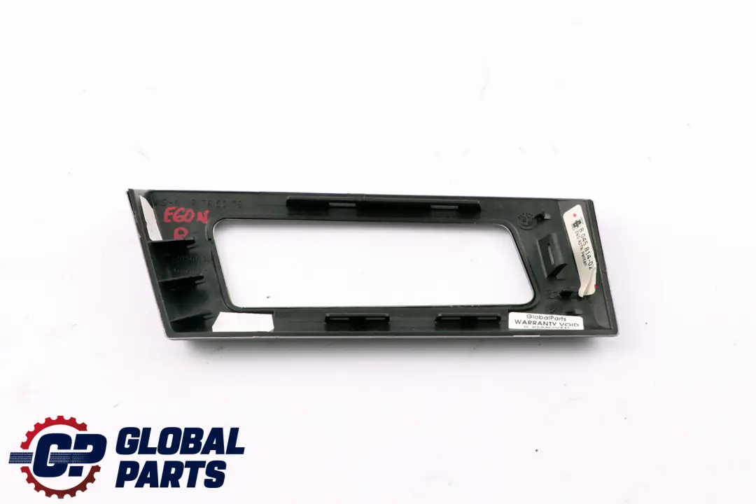 BMW 5 Series E60 LCI Decor Strip Cover Panel Right O/S Aluminium Pentan 8045814
