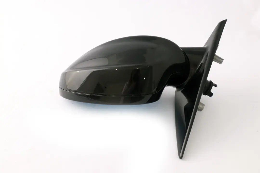 BMW 3 Series 1 E90 M Sport High Gloss Heated Left N/S Wing Mirror Schwarz Black