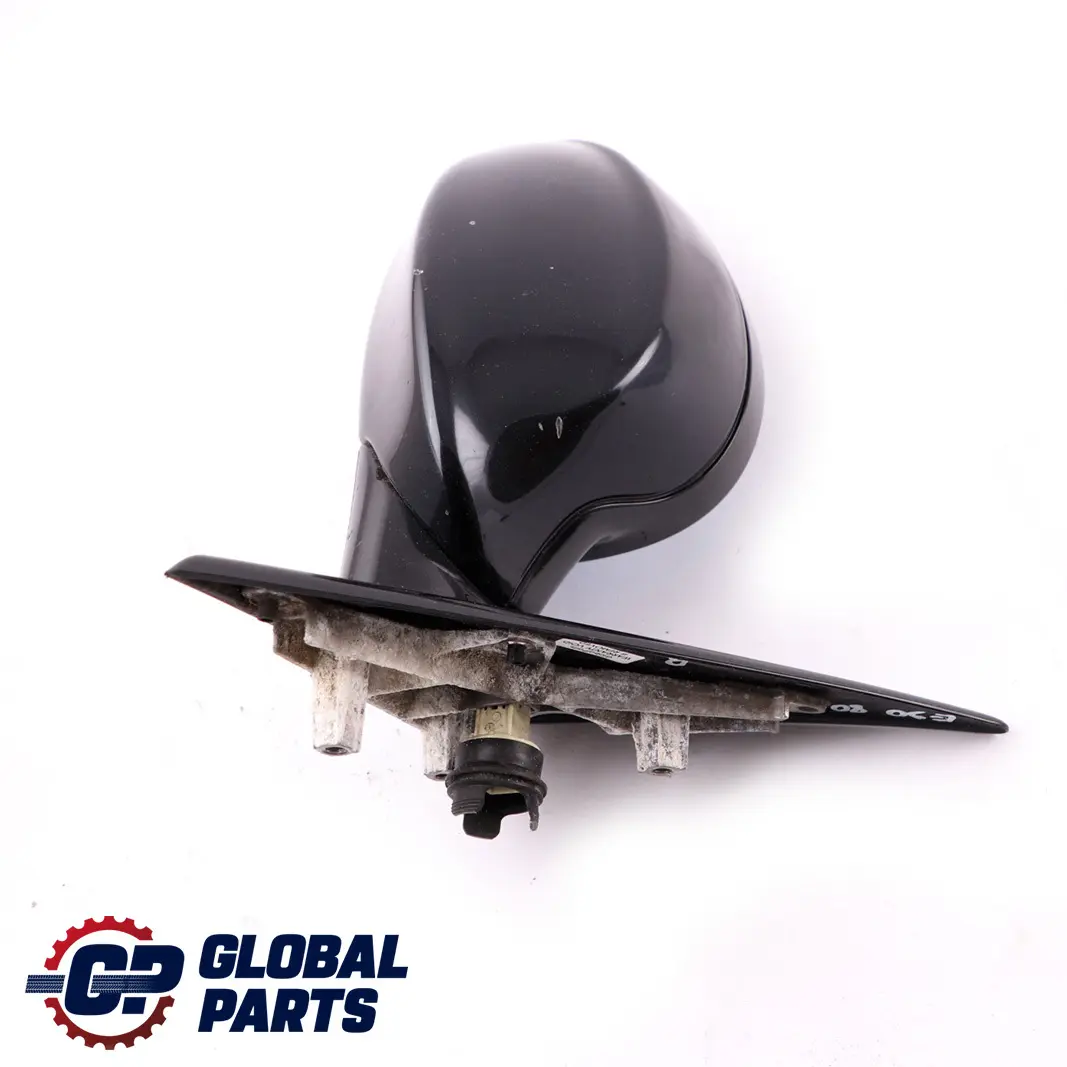 BMW 3 E90 E91 M Sport High Gloss Heated Right O/S Wing Mirror Carbon Black