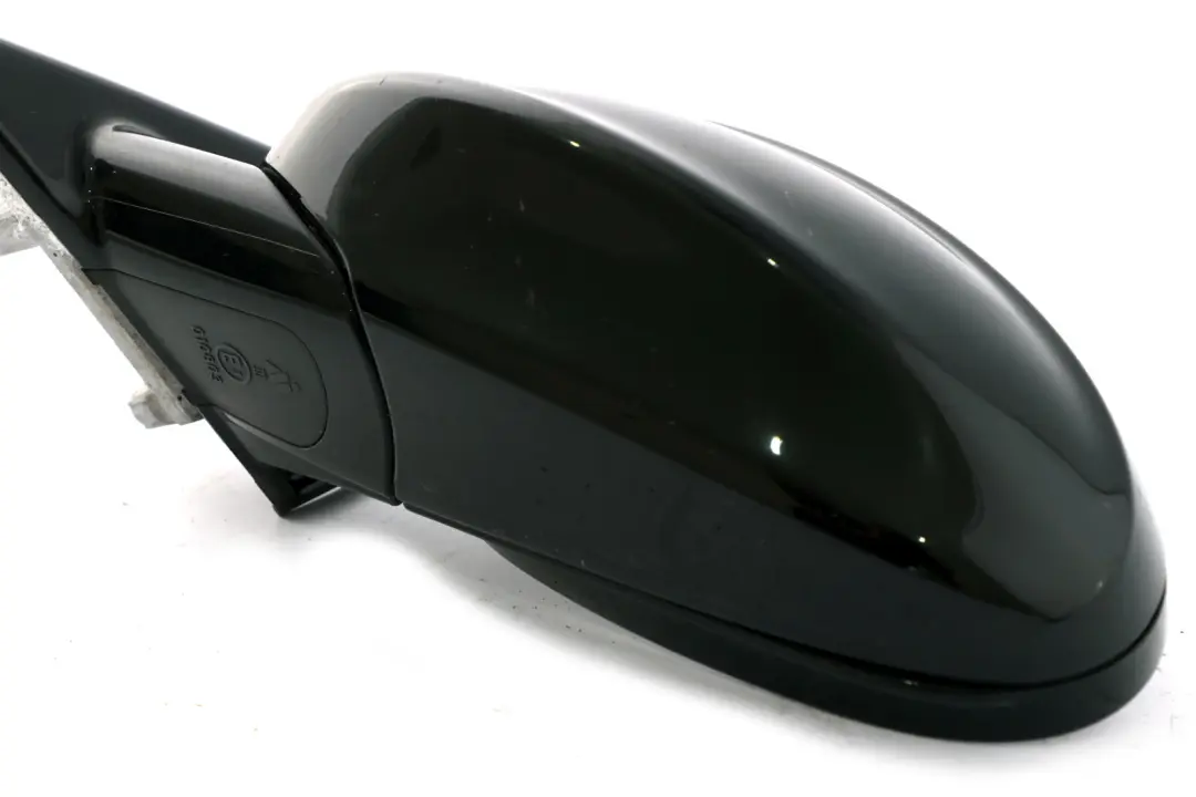 BMW 3 Series E90 M Sport High Gloss Auto Dip Left N/S Wing Mirror Schwarz Black