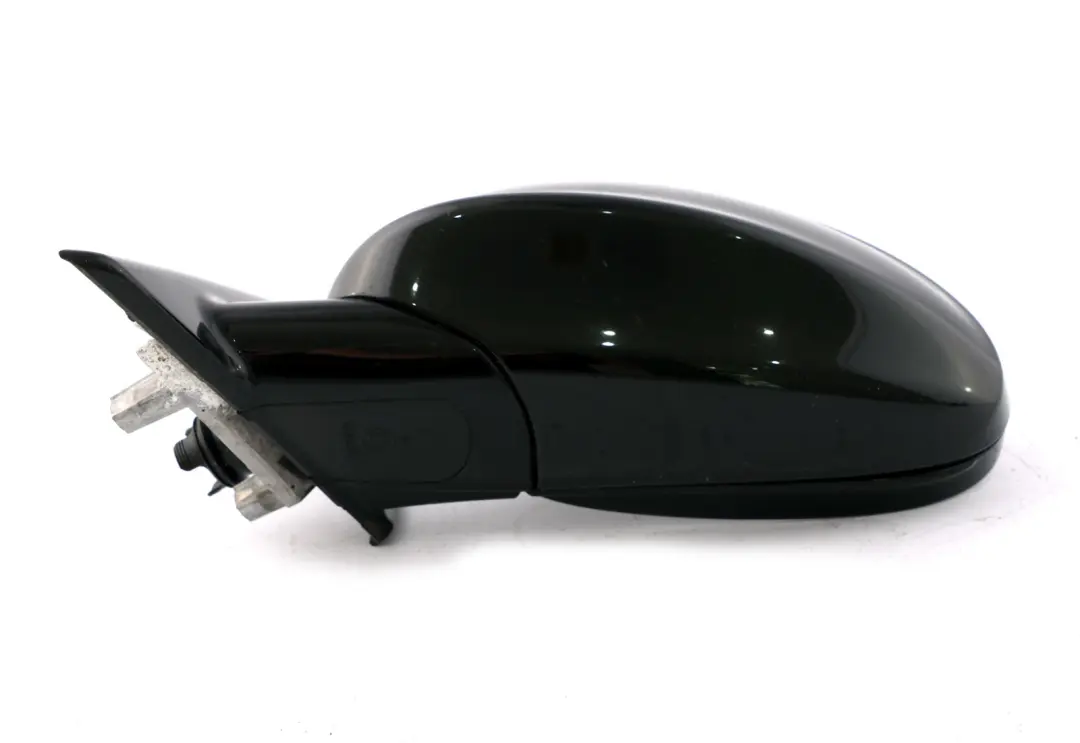 BMW 3 Series E90 M Sport High Gloss Auto Dip Left N/S Wing Mirror Schwarz Black