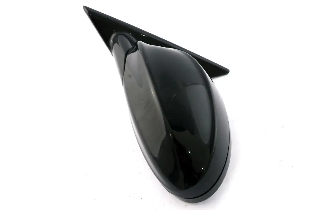 BMW 3 Series E90 M Sport High Gloss Auto Dip Left N/S Wing Mirror Schwarz Black