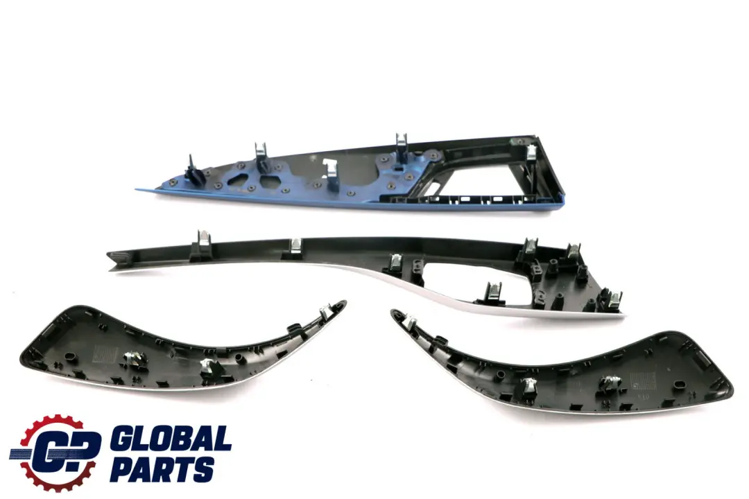 BMW 1 2 Series F20 F21 F22 Set Dashboard Panel Trim Strip Cover Blau Matt