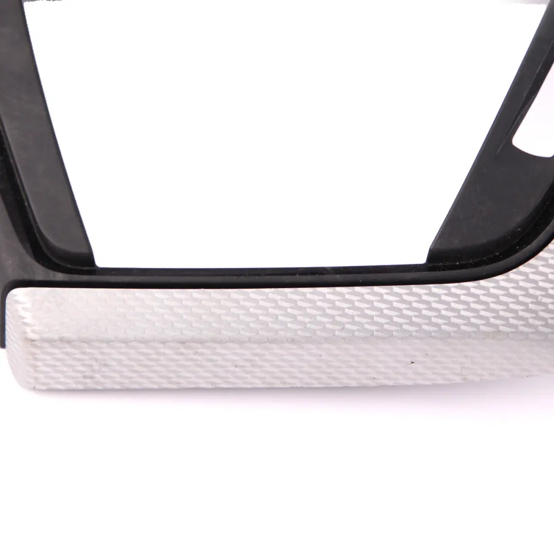 BMW F30 F31 F33 Trim I-panel Dashboard Cover Hexagonal Aluminium Black Gloss