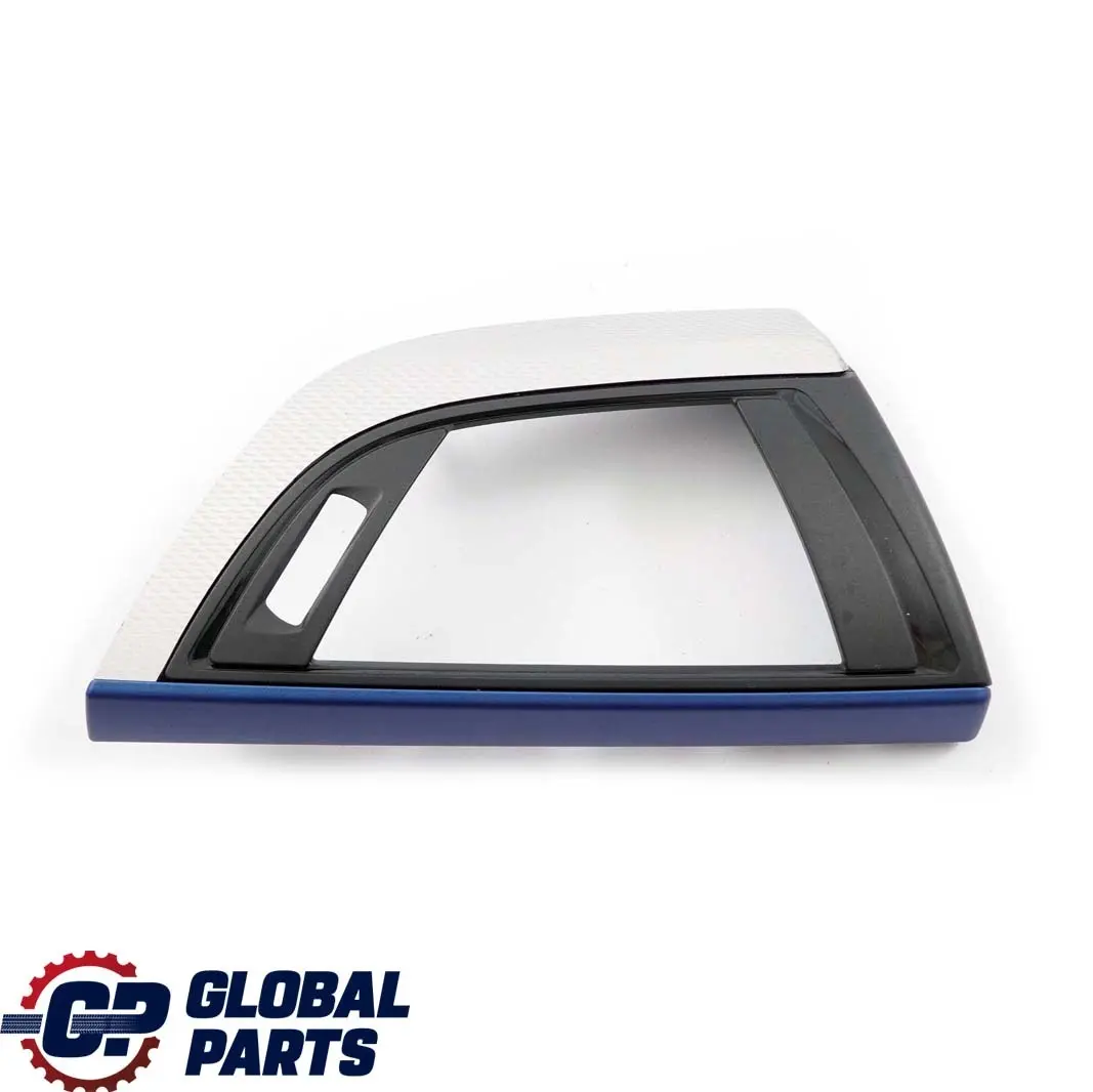 BMW 1 2 F20 F21 F22 Trim Panel Dashboard Cover Driver Alu Hexagonal Blue Matt