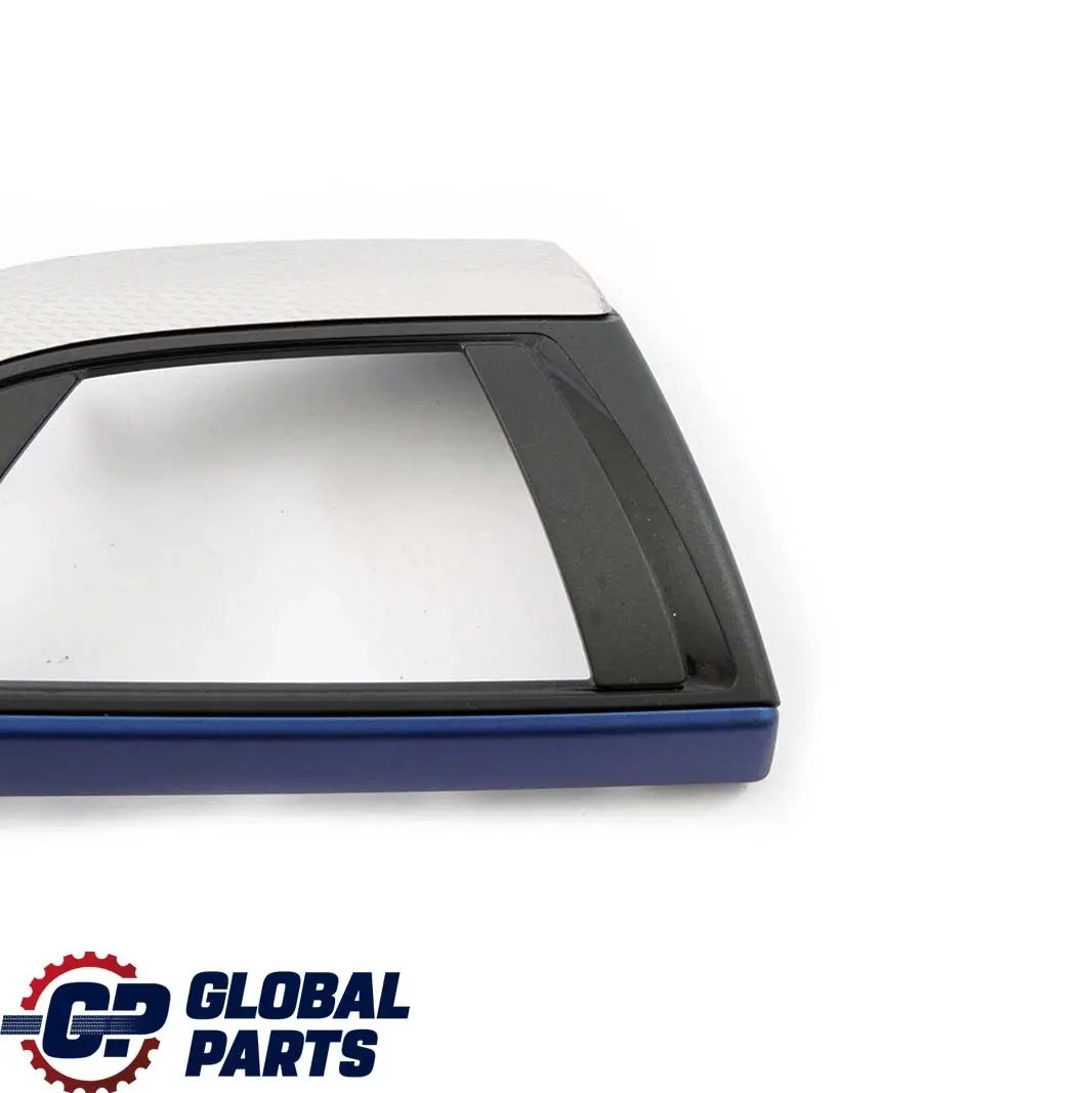 BMW 1 2 F20 F21 F22 Trim Panel Dashboard Cover Driver Alu Hexagonal Blue Matt