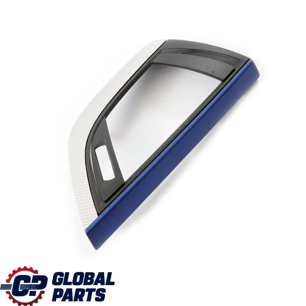 BMW 1 2 F20 F21 F22 Trim Panel Dashboard Cover Driver Alu Hexagonal Blue Matt