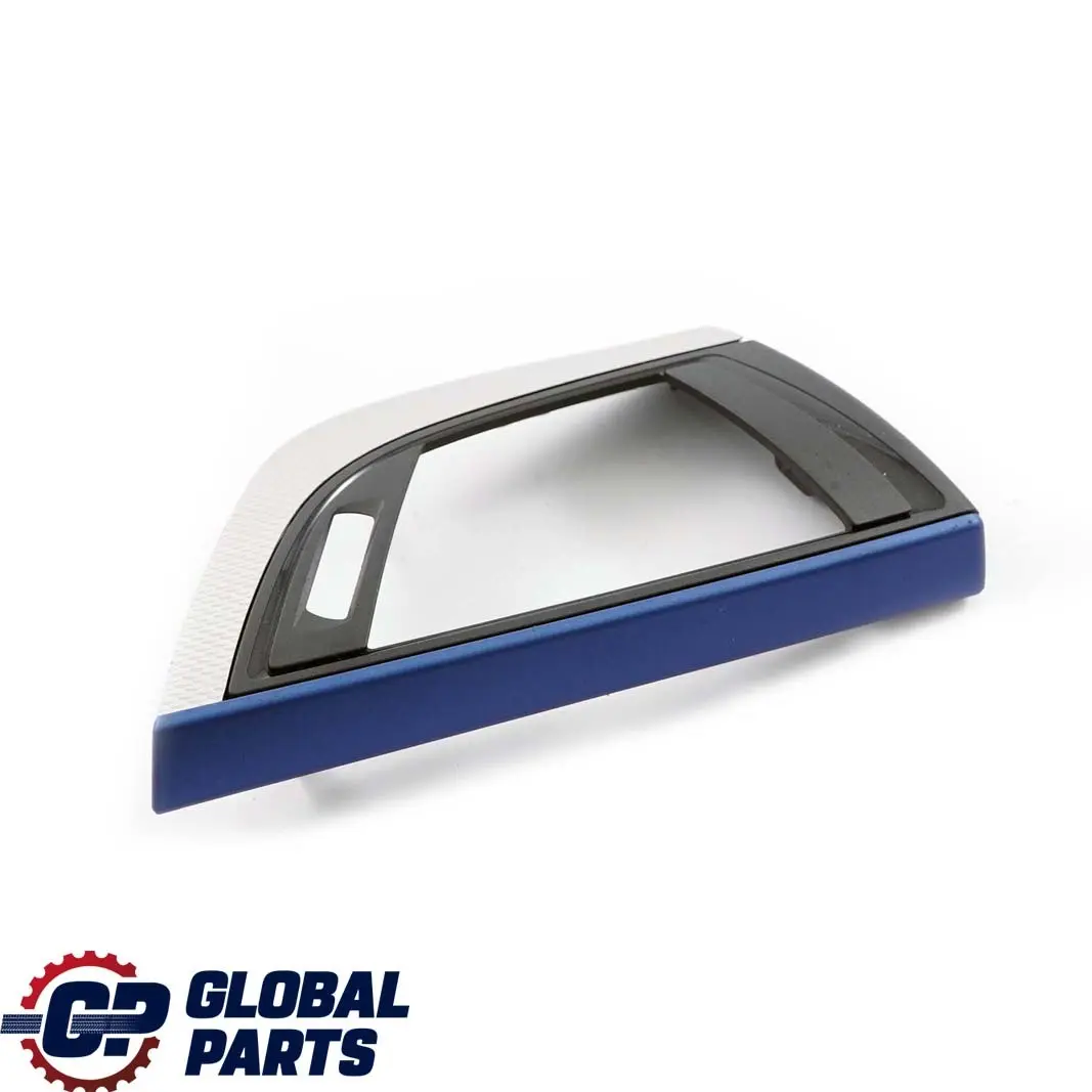 BMW 1 2 F20 F21 F22 Trim Panel Dashboard Cover Driver Alu Hexagonal Blue Matt