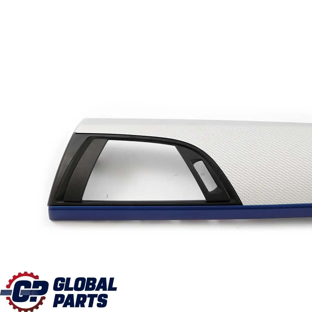 BMW 1 2 F20 F21 F22 Trim Panel Dashboard Cover Passenger Hexagonal Blue Matt