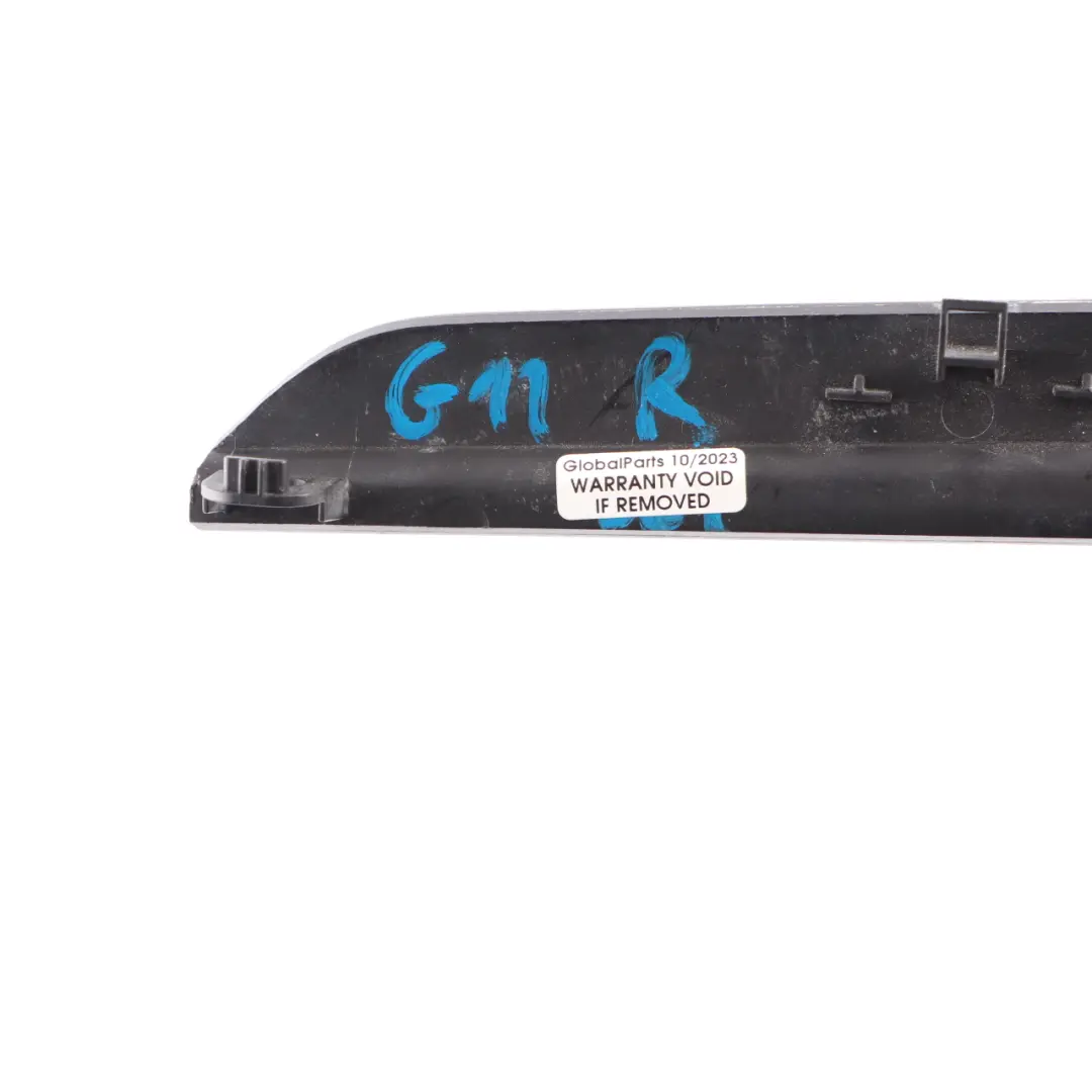 Centre Console Strip BMW G11 G12 Trim Right O/S Cover Fine Wood Black 8066684