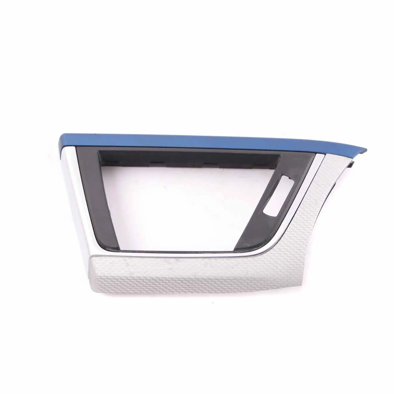 BMW 3 F30 F31 LCI Driver Side Dash Cover Trim Panel Hexagonal Alu Blue Matt