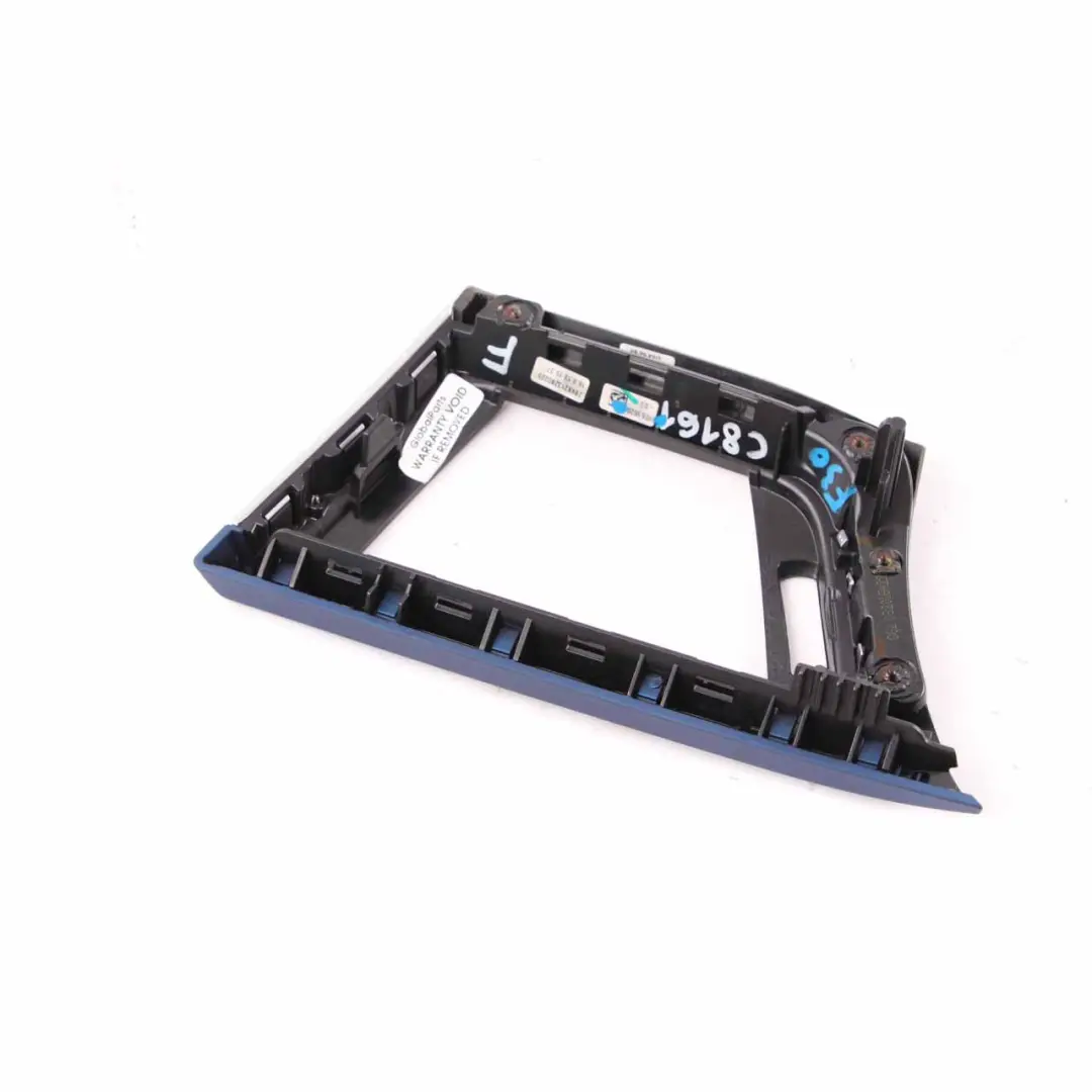 BMW 3 F30 F31 LCI Driver Side Dash Cover Trim Panel Hexagonal Alu Blue Matt