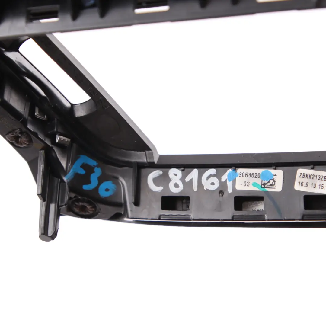 BMW 3 F30 F31 LCI Driver Side Dash Cover Trim Panel Hexagonal Alu Blue Matt