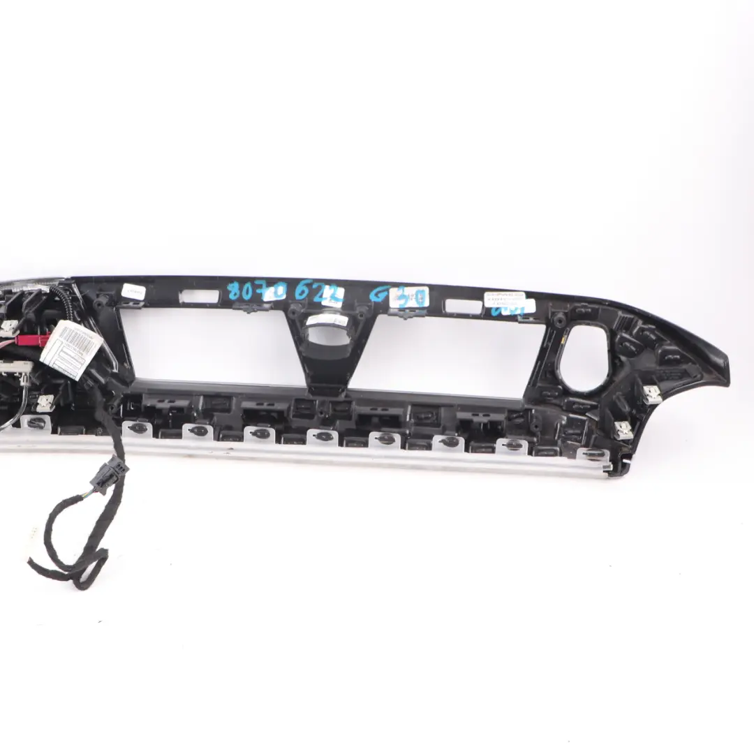 BMW G30 Dashboard Instrument Panel Decor Alu Rhombicle Perlglanz Chrom 8070622