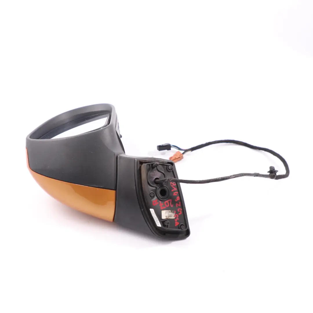 Peugeot 207 Wing Mirror Right Door O/S Outside Orange Salamanque 8149ZH