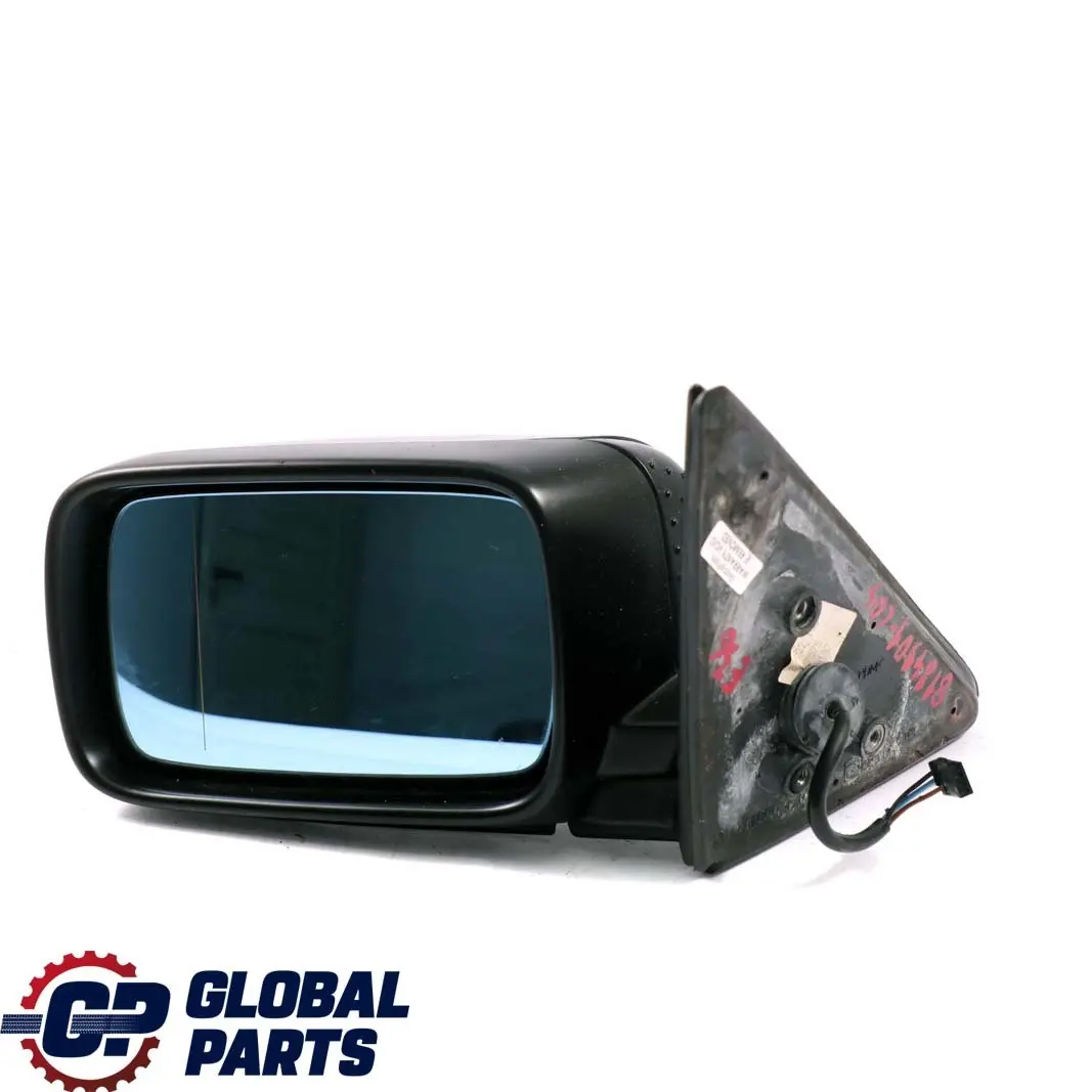 BMW 3 Series E36 Heated Left Wing Mirror N/S Cosmosschwarz Cosmos Black 303