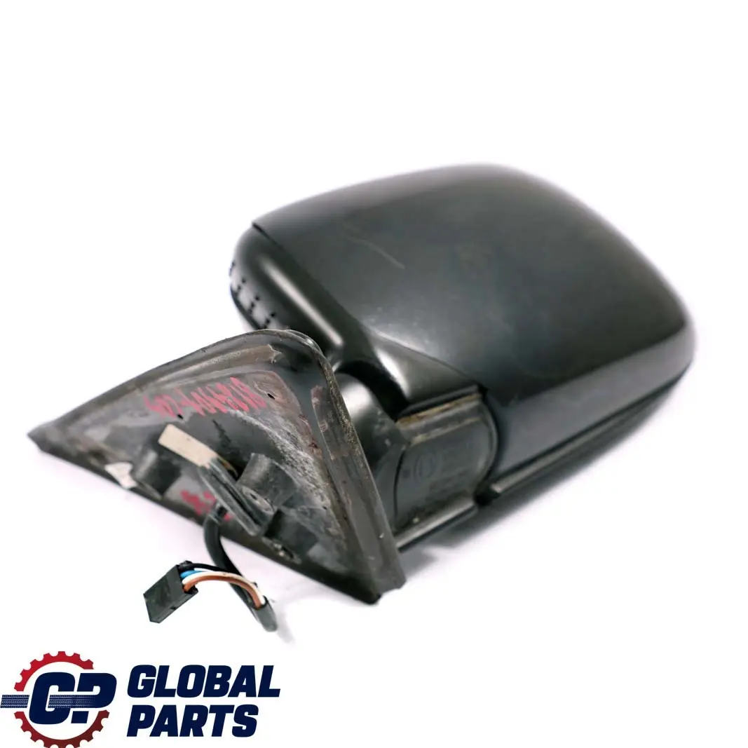 BMW 3 Series E36 Heated Left Wing Mirror N/S Cosmosschwarz Cosmos Black 303