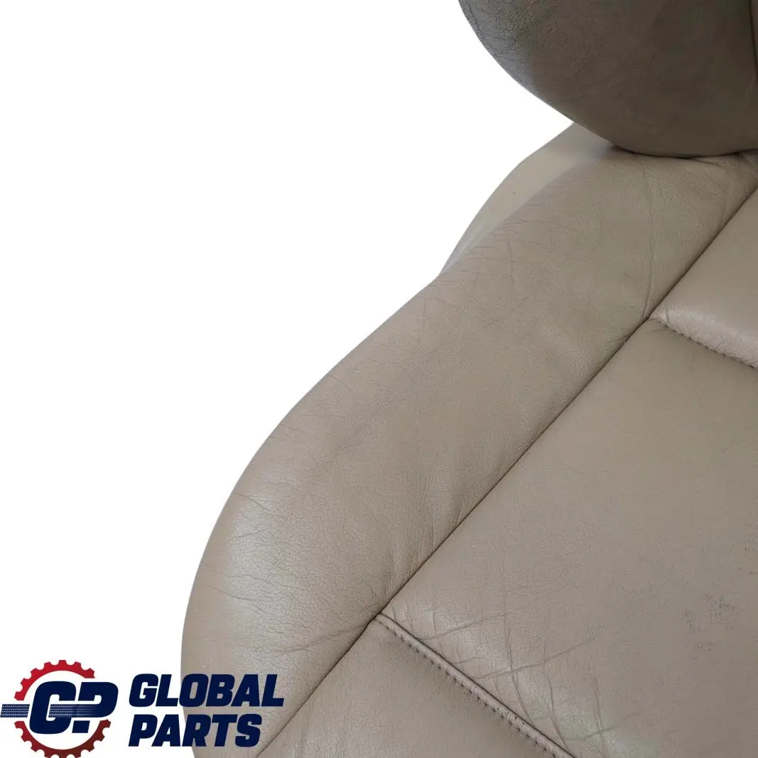 BMW E46 Saloon Touring Front Right O/S Beige Leather Seat Driver Side Memory