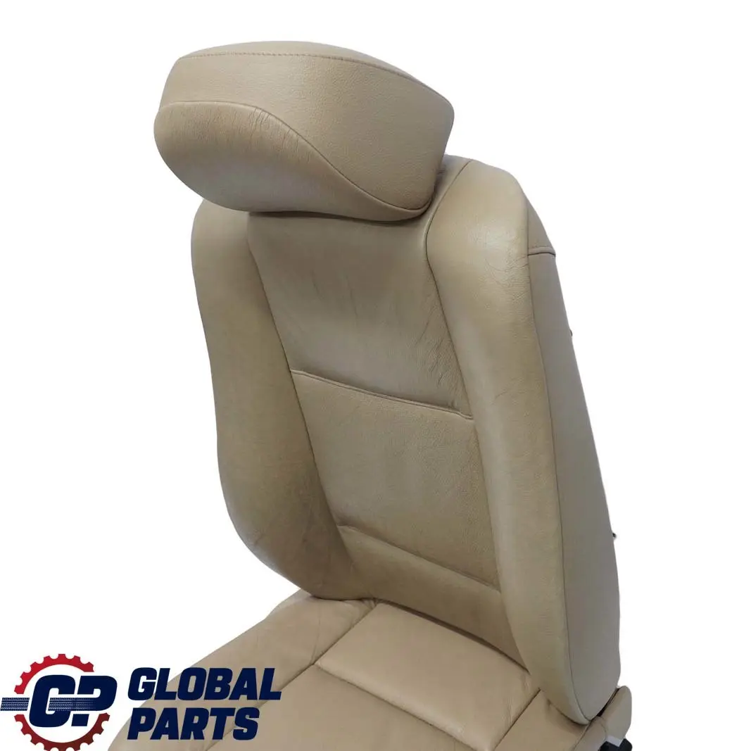 BMW E46 Saloon Touring Front Right O/S Beige Leather Seat Driver Side Memory