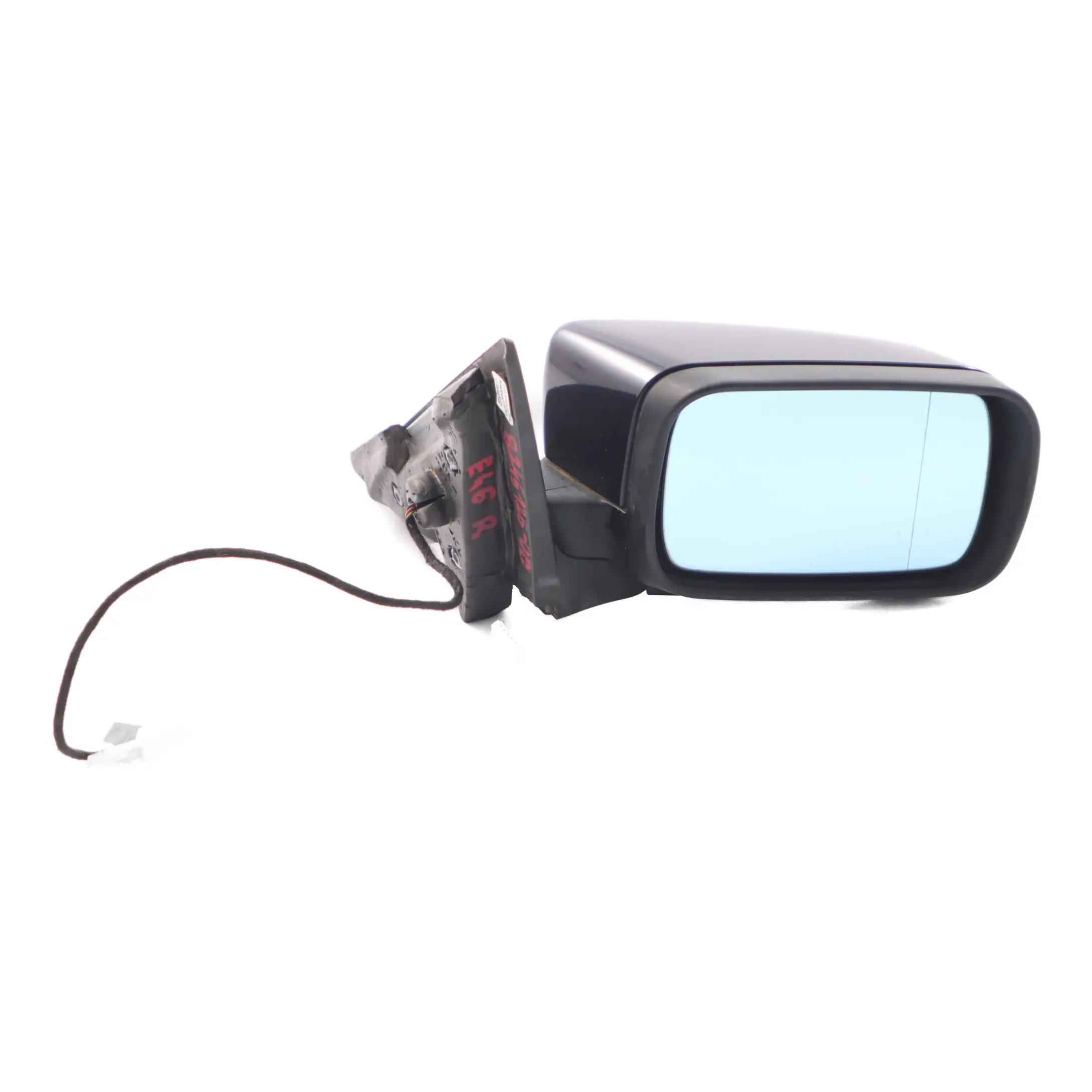 BMW E46 Wing Mirror Heated Outside Door Right O/S Orient Blue Metallic - 317